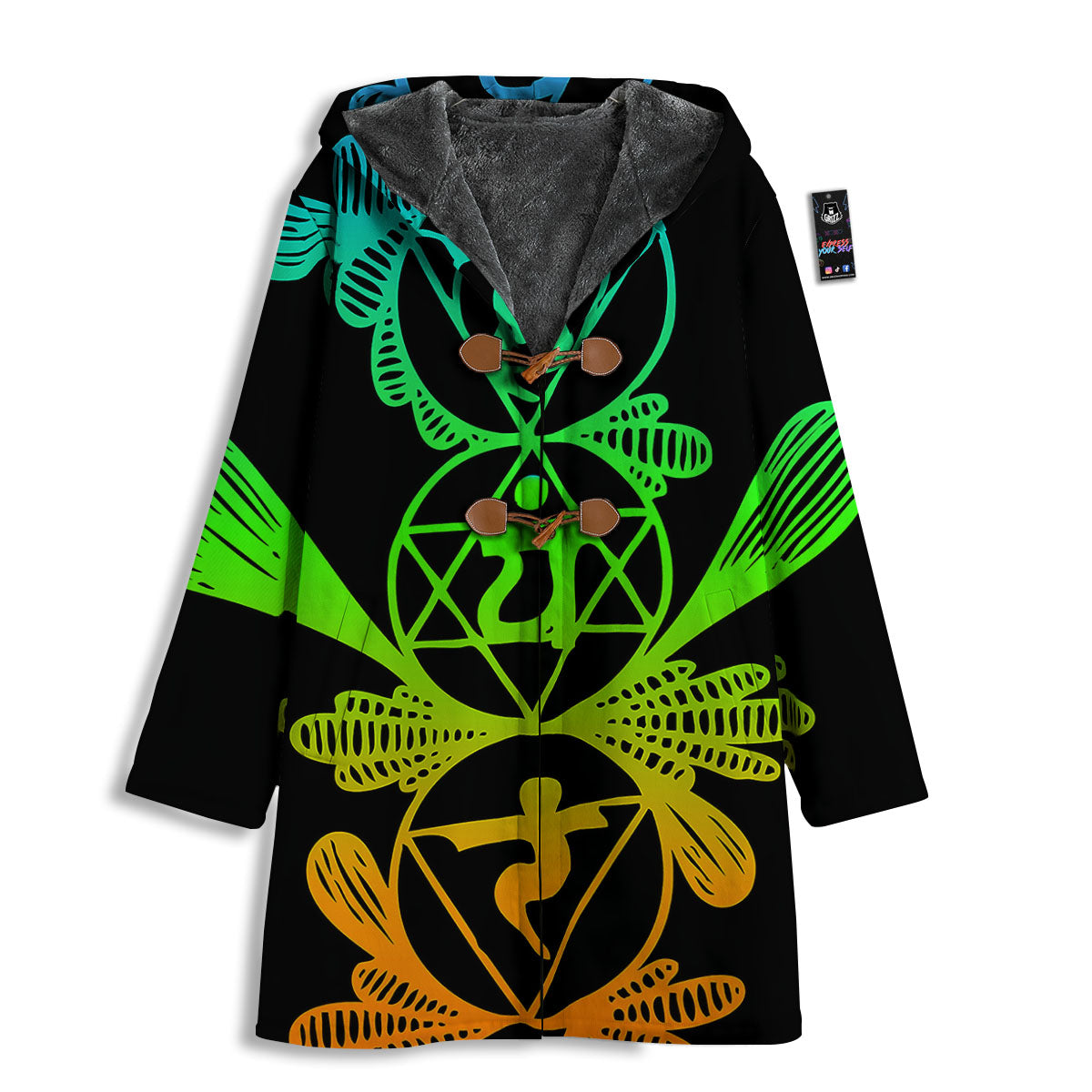 Seven Chakras Spiritual Print Men's Windbreaker Jacket-grizzshop