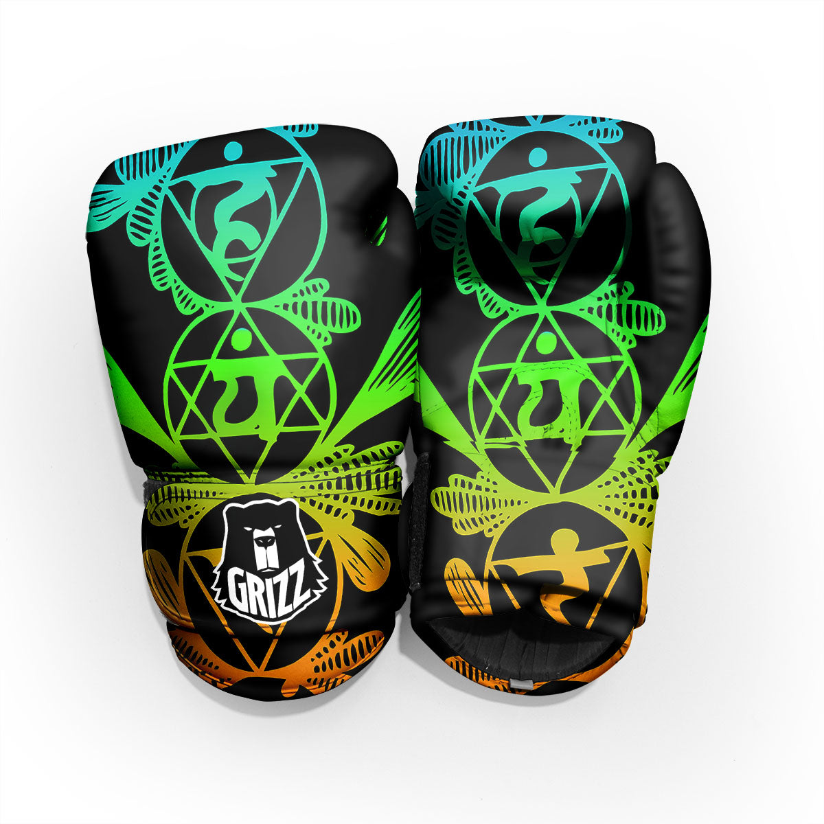 Seven Chakras Spiritual Print Pro Boxing Glove