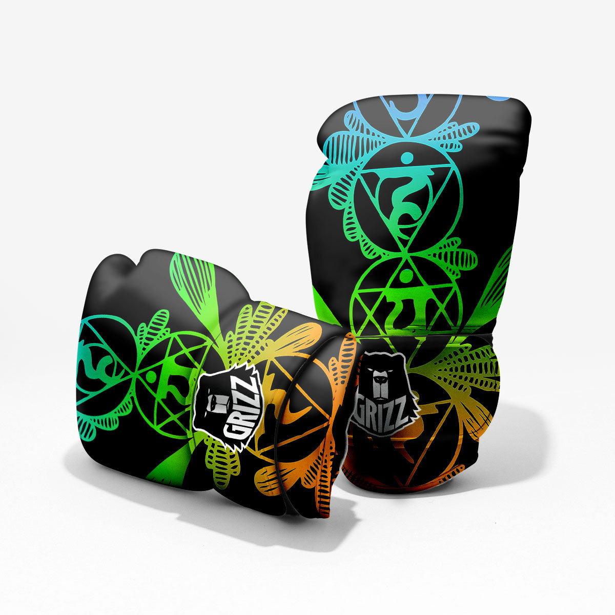 Seven Chakras Spiritual Print Pro Boxing Glove