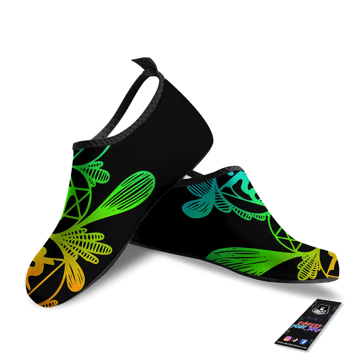 Seven Chakras Spiritual Print Water Shoes-grizzshop