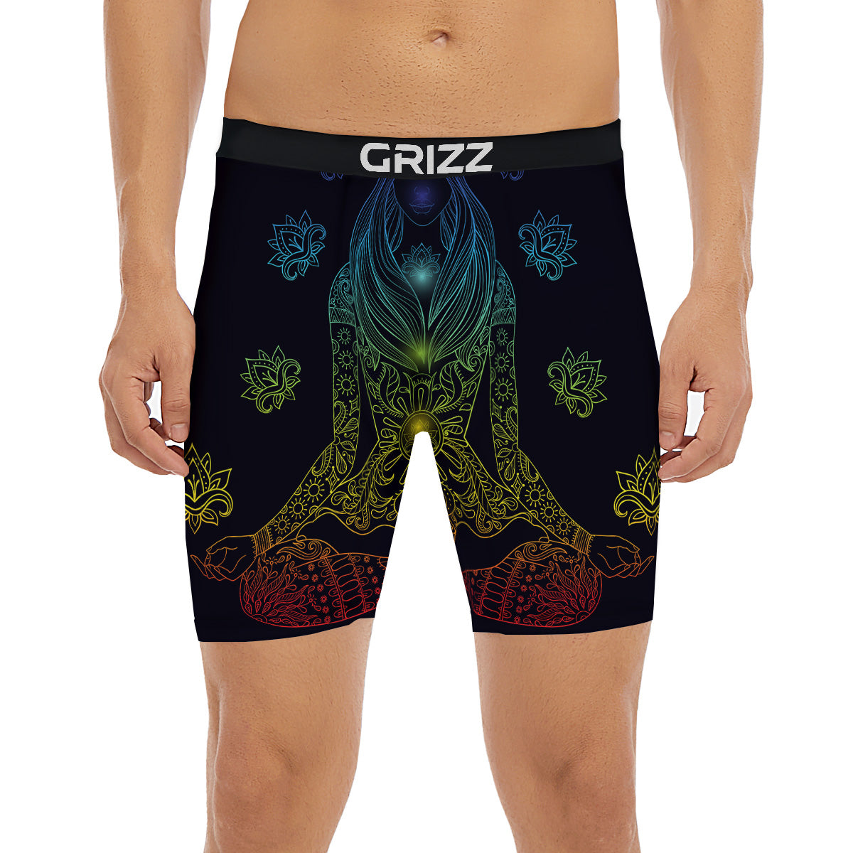 Seven Chakras Bohemian Print Boxer Briefs