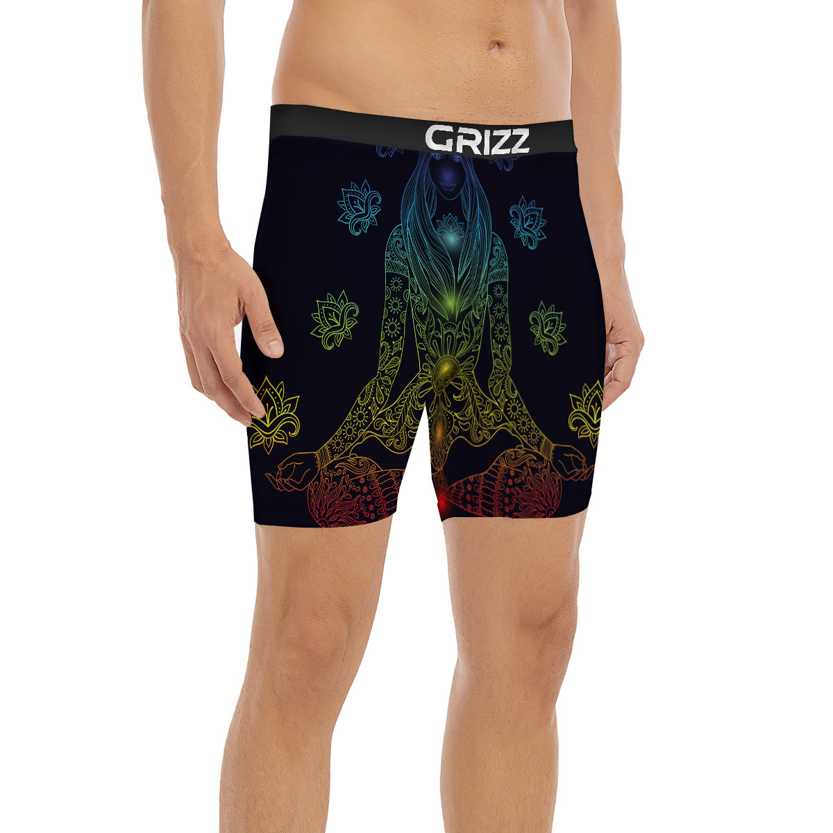 Seven Chakras Bohemian Print Boxer Briefs