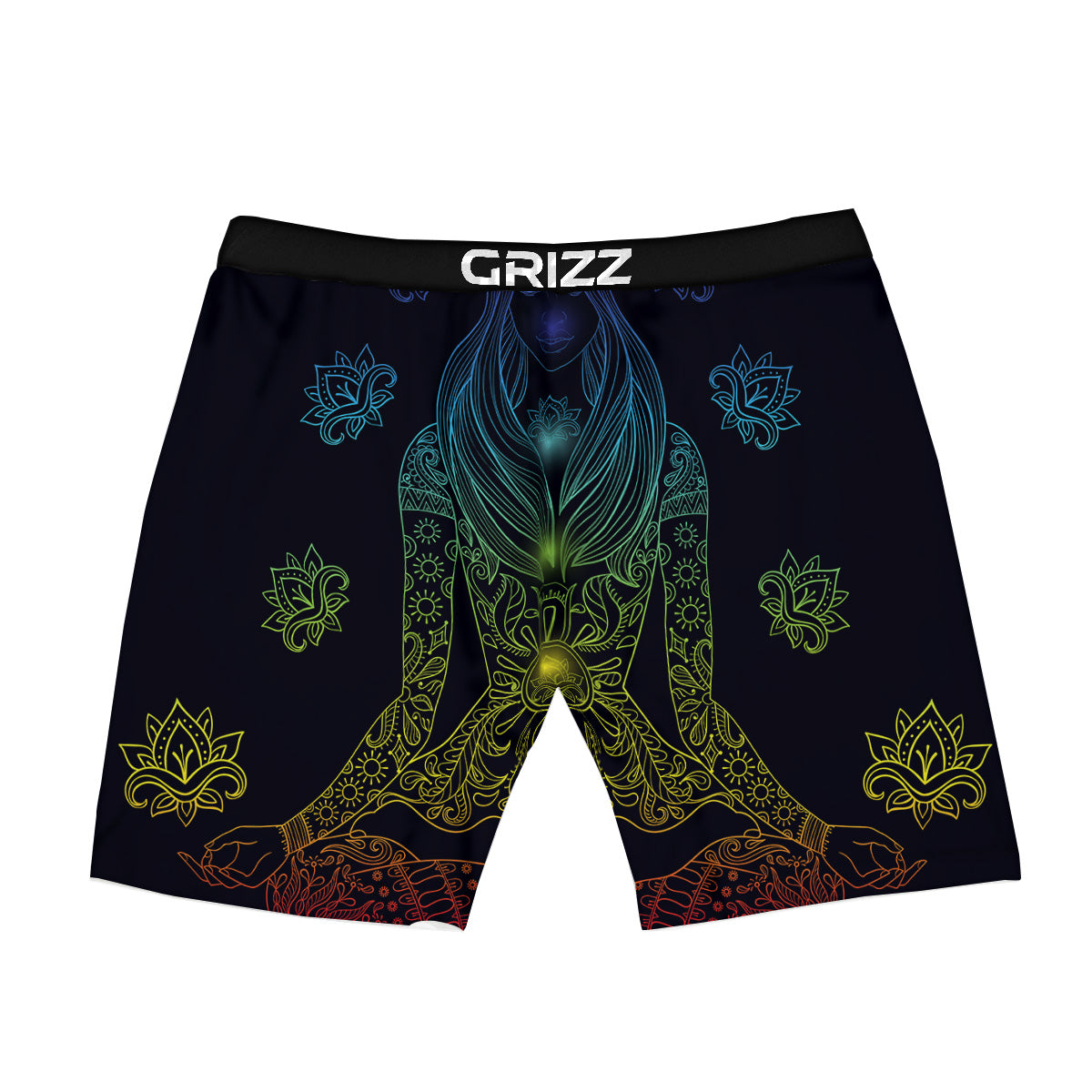 Seven Chakras Bohemian Print Boxer Briefs