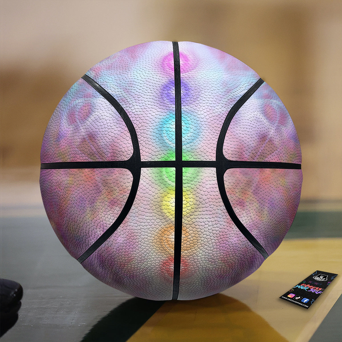 Seven Chakras Colorful Print Basketball