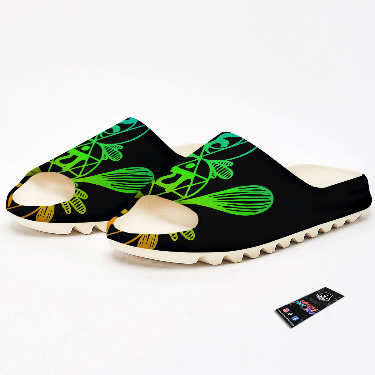 Seven Chakras Spiritual Print Sandals-grizzshop