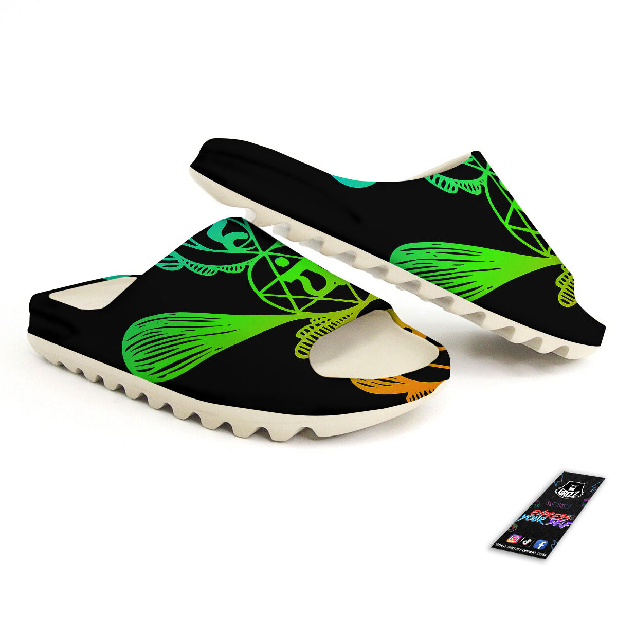 Seven Chakras Spiritual Print Sandals-grizzshop