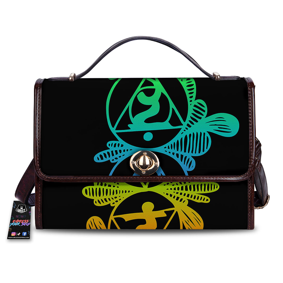 Seven Chakras Spiritual Print Women's Satchel Bag