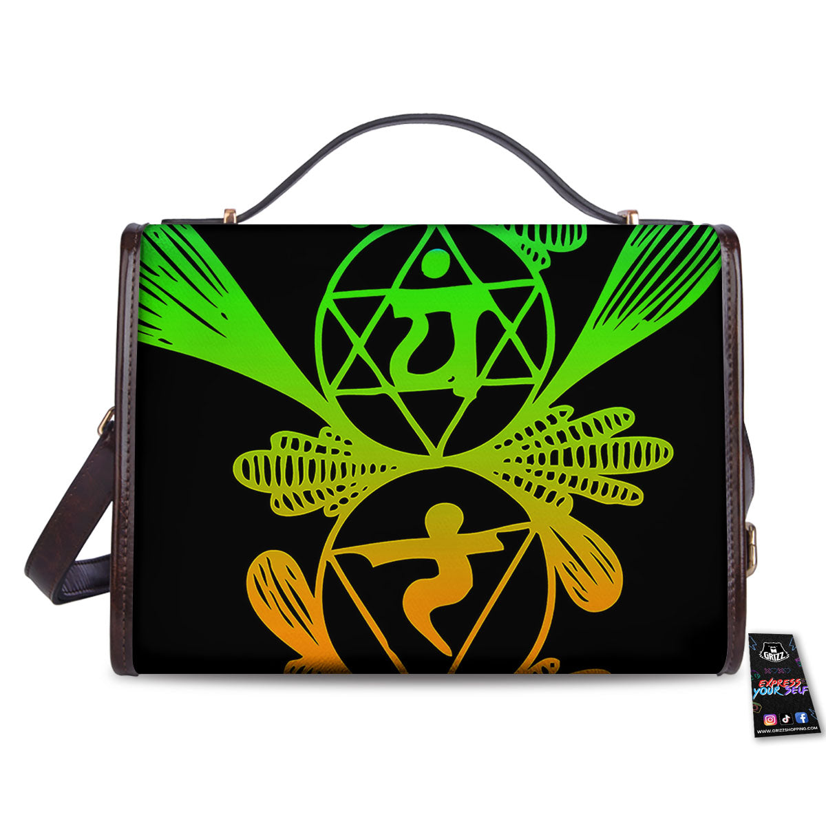 Seven Chakras Spiritual Print Women's Satchel Bag