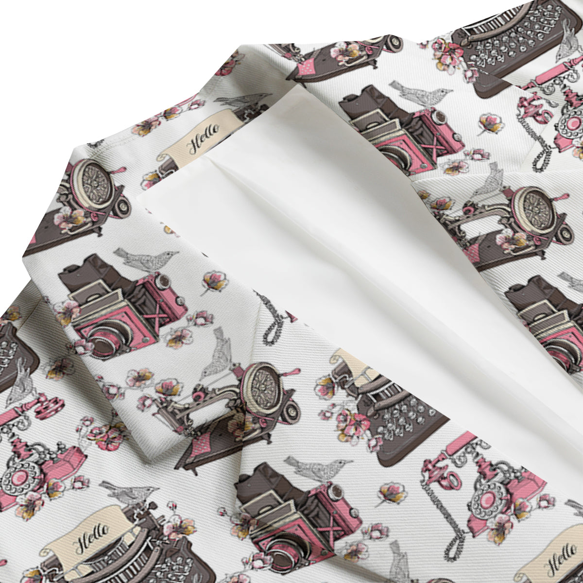 Sewing Machine Print Pattern Men's Blazer-grizzshop