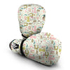 Sewing Print Pattern Boxing Gloves-grizzshop