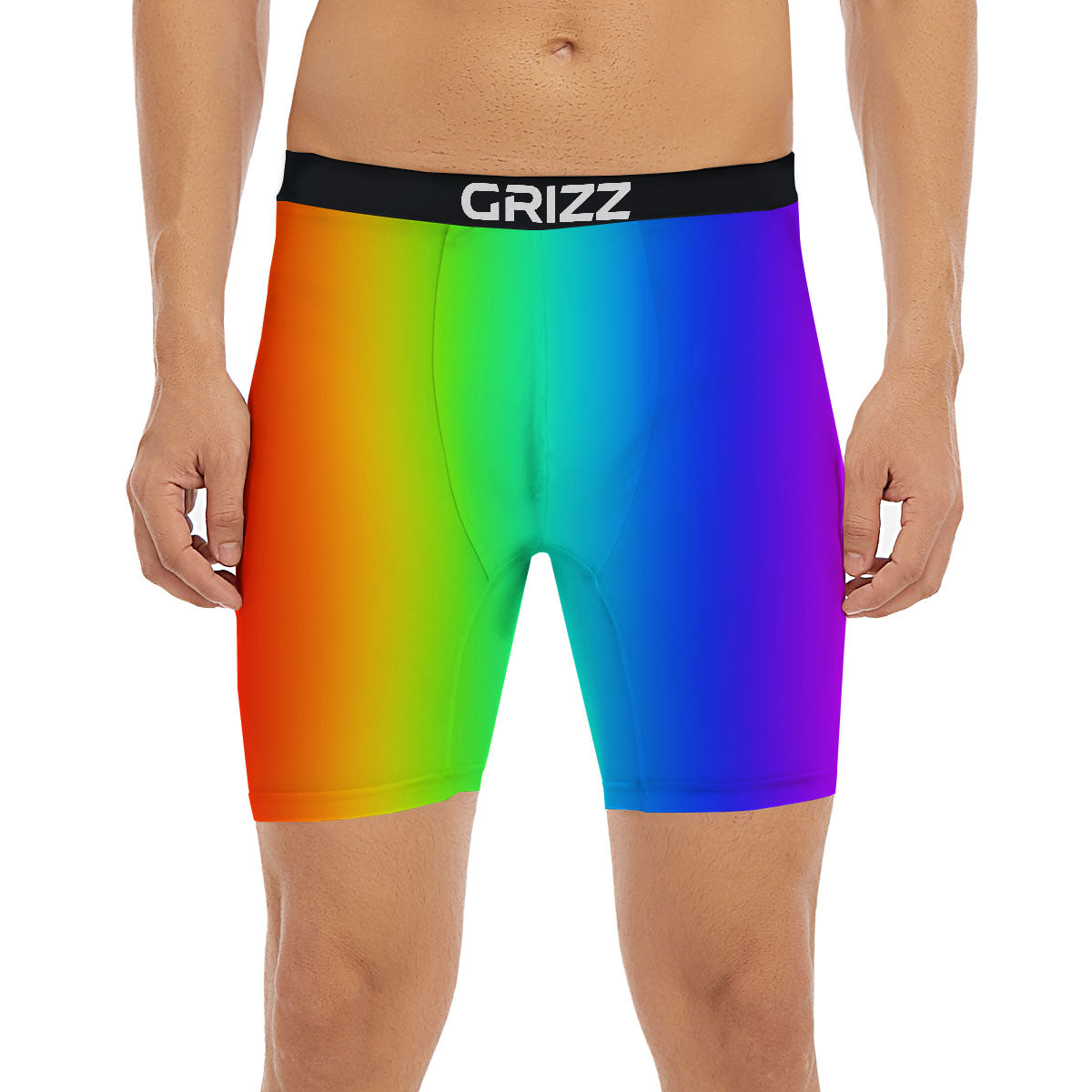 Shades Rainbow Print Pattern Boxer Briefs-grizzshop