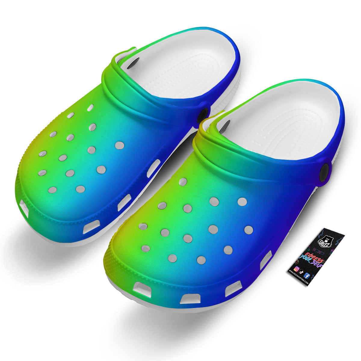 Shades Rainbow Print Pattern Clog-grizzshop
