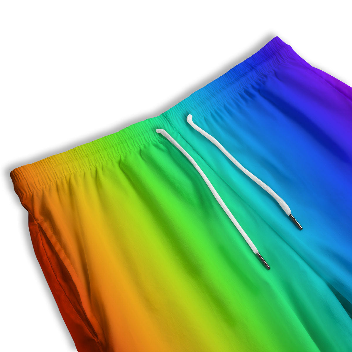 Shades Rainbow Print Pattern Men's Athletic Shorts