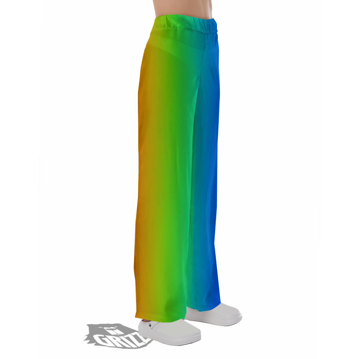 Shades Rainbow Print Pattern Pajama Pants-grizzshop