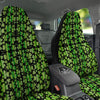 Shamrock Green And Black Print Pattern Car Seat Covers-grizzshop