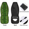 Shamrock Green And Black Print Pattern Car Seat Covers-grizzshop