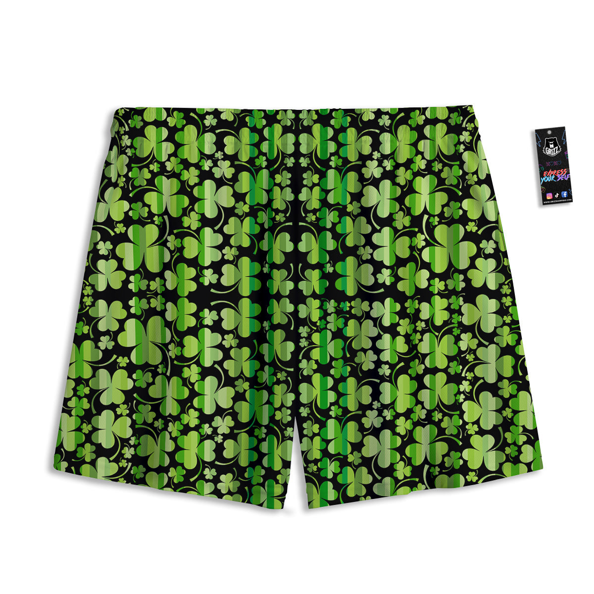 Scarf With Giraffe Print Pattern Mesh Shorts