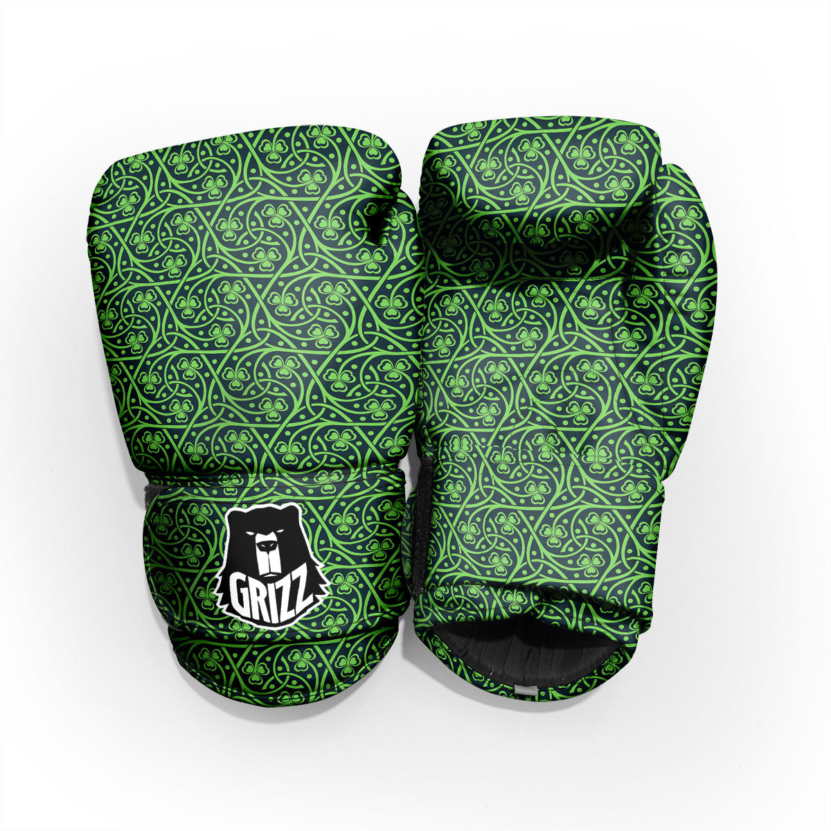 Shamrock Irish Print Pattern Pro Boxing Glove