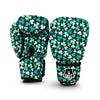 Shamrock Pattern Print Boxing Gloves-grizzshop