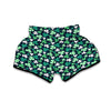 Shamrock Pattern Print Muay Thai Boxing Shorts-grizzshop