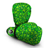 Shamrock St Patrick's Day Green Print Pattern Boxing Gloves-grizzshop