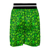 Shamrock St Patrick's Day Green Print Pattern Boxing Shorts-grizzshop