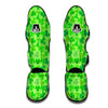 Shamrock St Patrick's Day Pattern Print Muay Thai Shin Guards-grizzshop