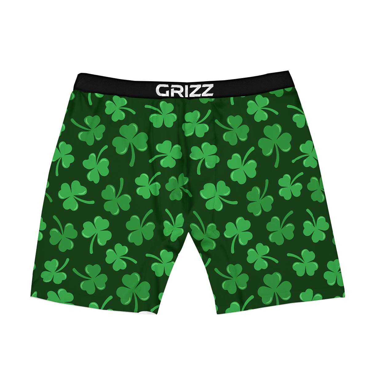 Shamrock St. Patrick's Day Print Pattern Boxer Briefs-grizzshop