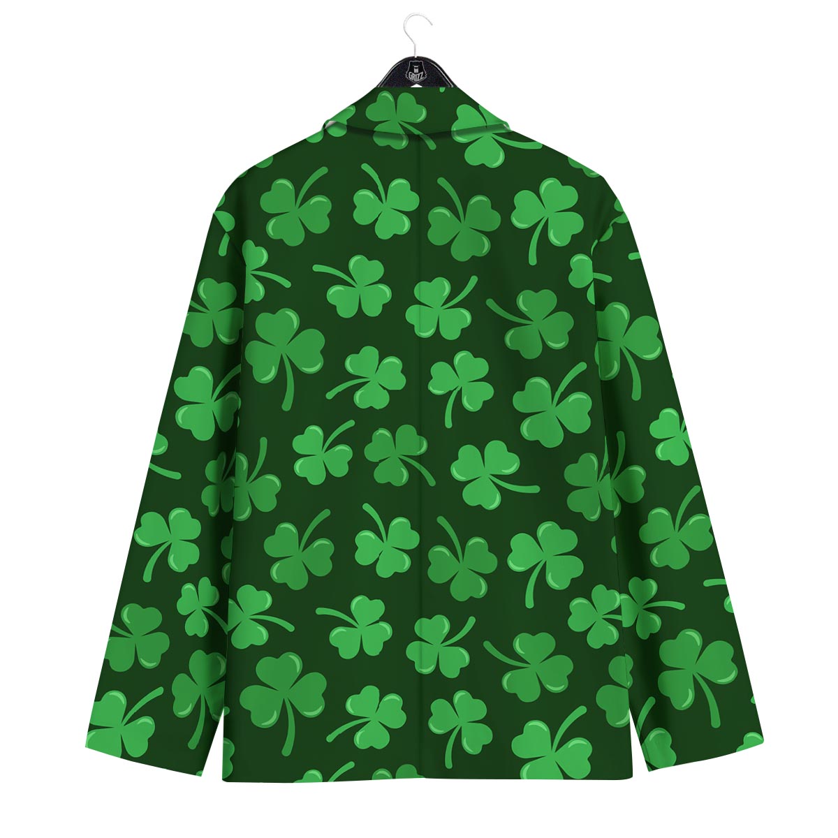 Shamrock St. Patrick's Day Print Pattern Men's Sport Coat-grizzshop