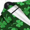 Shamrock St. Patrick's Day Print Pattern Men's Sport Coat-grizzshop