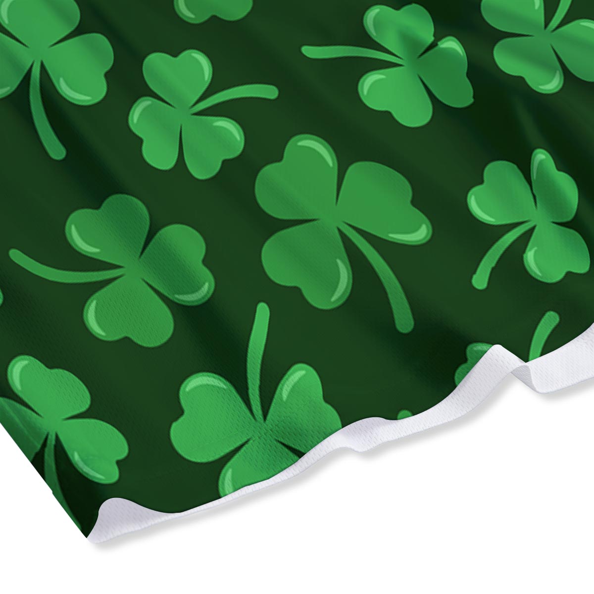 Shamrock St. Patrick's Day Print Pattern Mesh Shorts