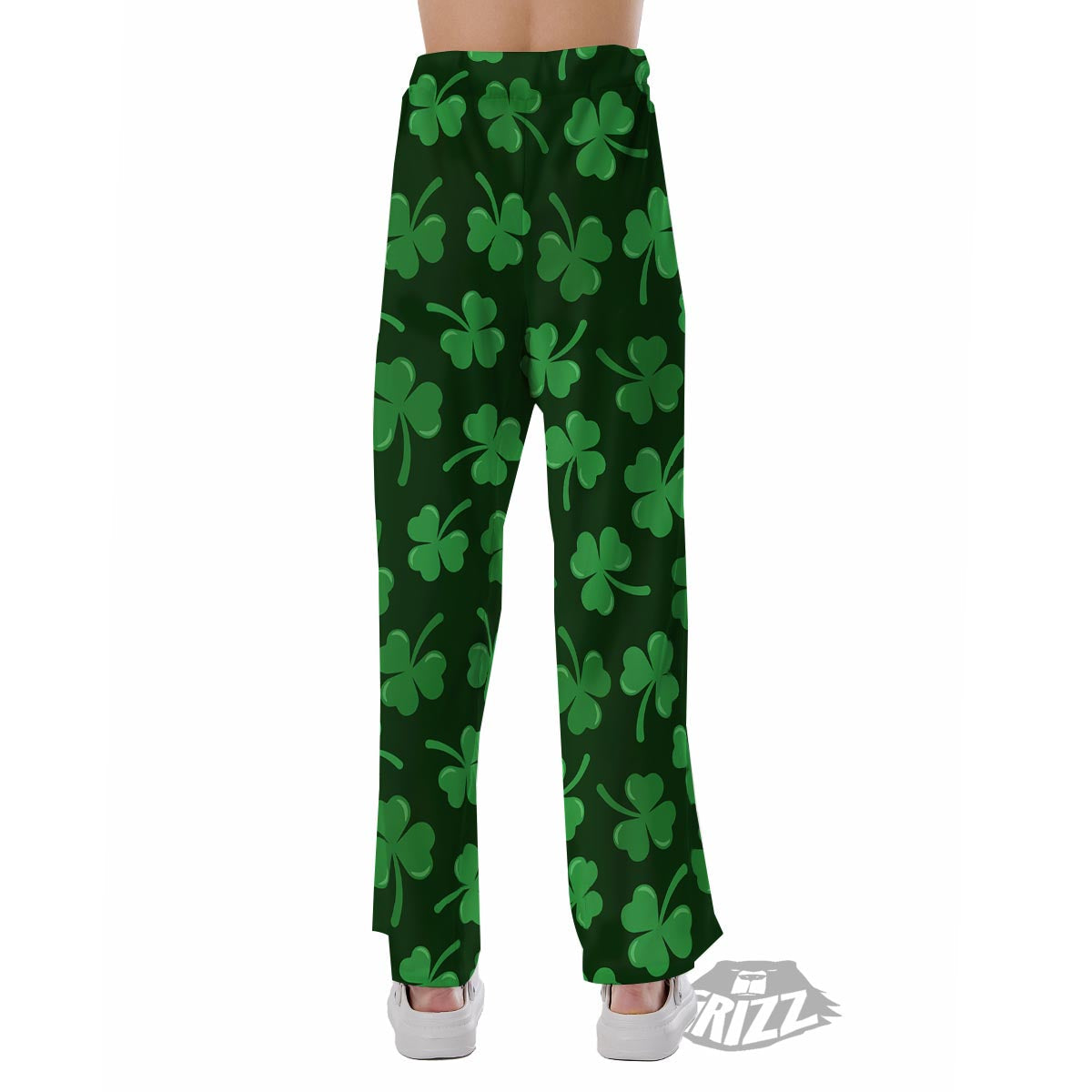 Shamrock St. Patrick's Day Print Pattern Pajama Pants-grizzshop