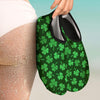 Shamrock St. Patrick's Day Print Pattern Water Shoes-grizzshop