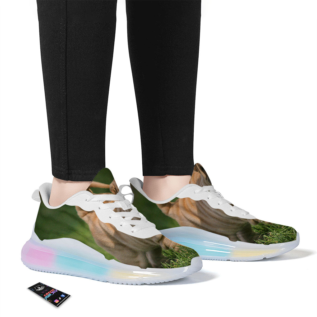 Shar Pei Vintage Print Running Sneakers-grizzshop