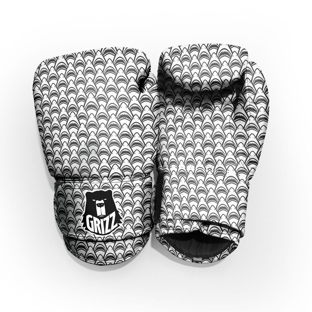 Shark Doodle Print Pattern Pro Boxing Glove