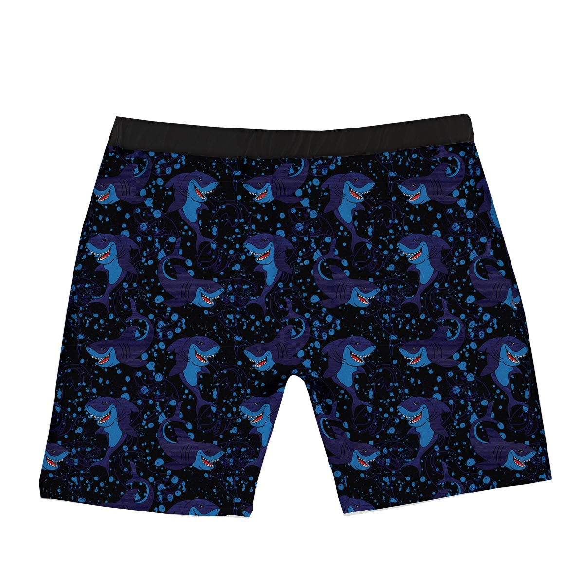 Shark Smiley Print Pattern Boxer Briefs-grizzshop