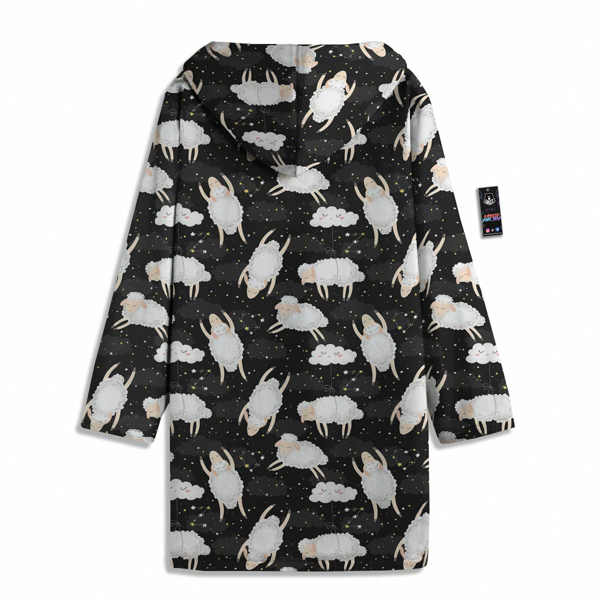 Sheep And Star Print Pattern Men's Windbreaker Jacket-grizzshop
