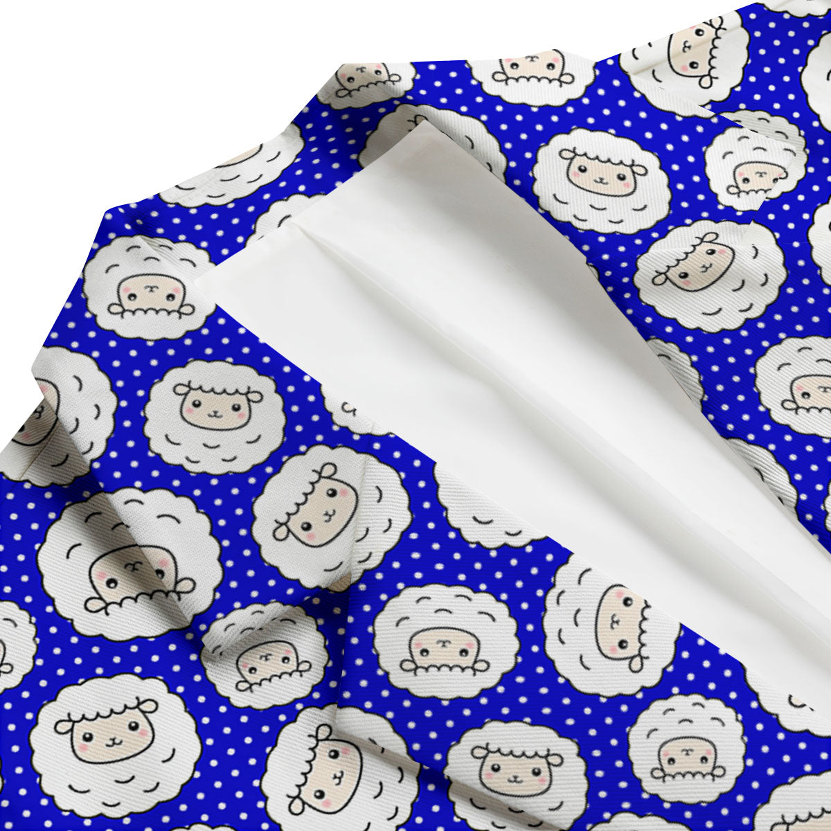 Sheep Cartoon Print Pattern Men's Blazer-grizzshop