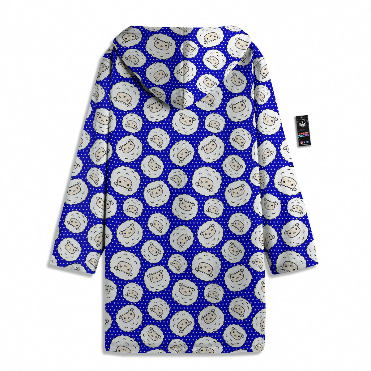 Sheep Cartoon Print Pattern Men's Windbreaker Jacket-grizzshop