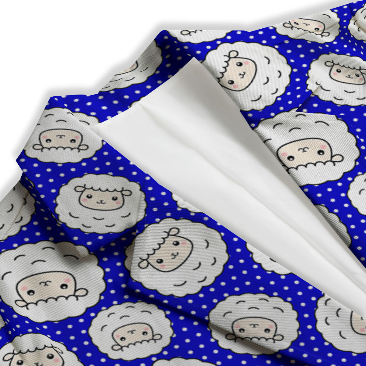 Sheep Cartoon Print Pattern Women's Blazer-grizzshop