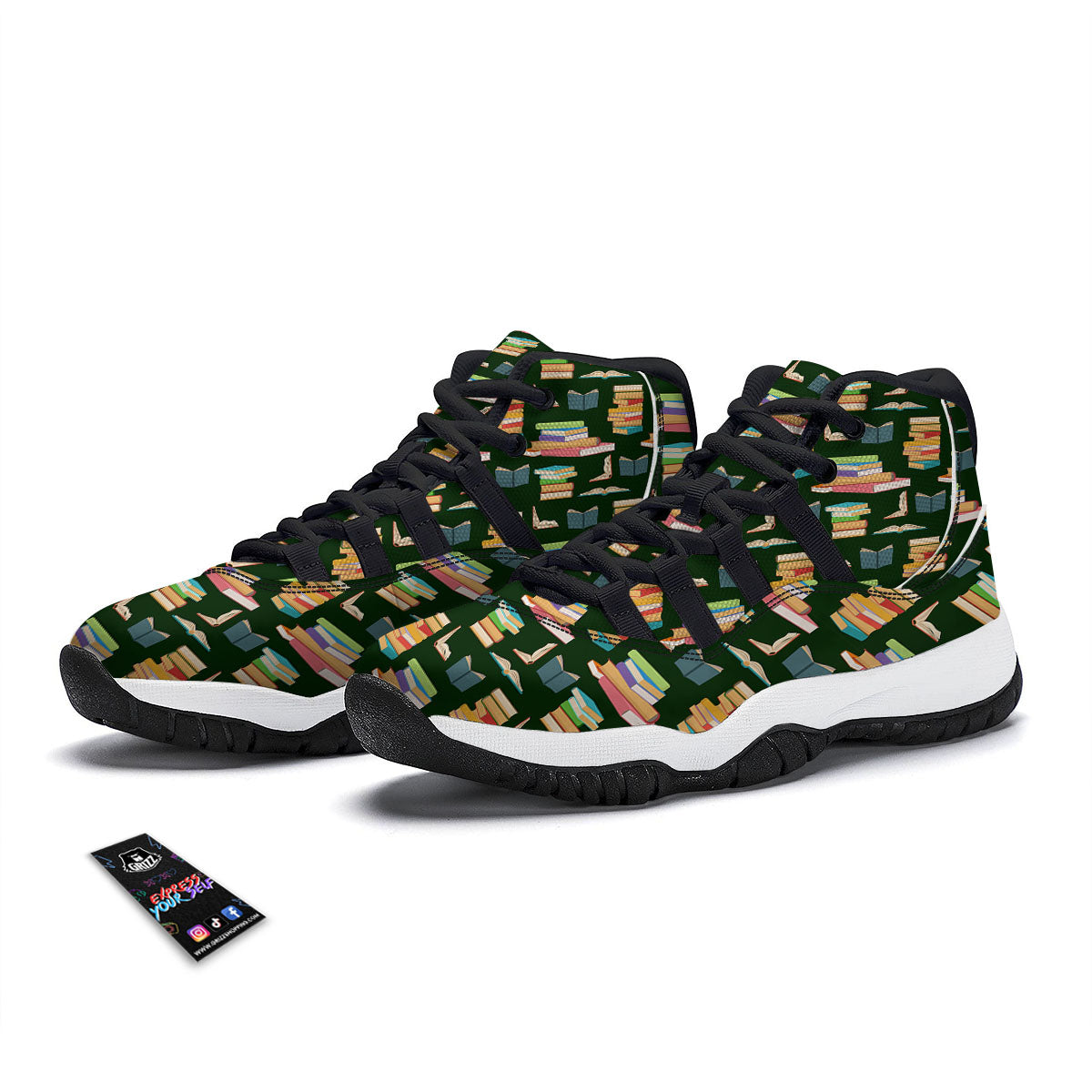 Sheep Cute Print Pattern Black Bball Shoes-grizzshop