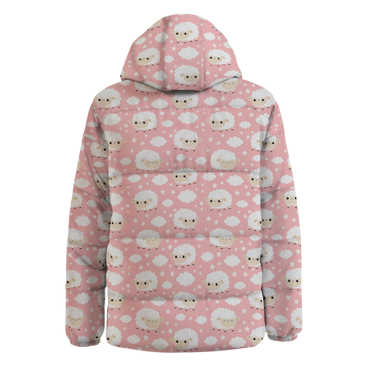 Sheep Cute Print Pattern Down Jacket-grizzshop