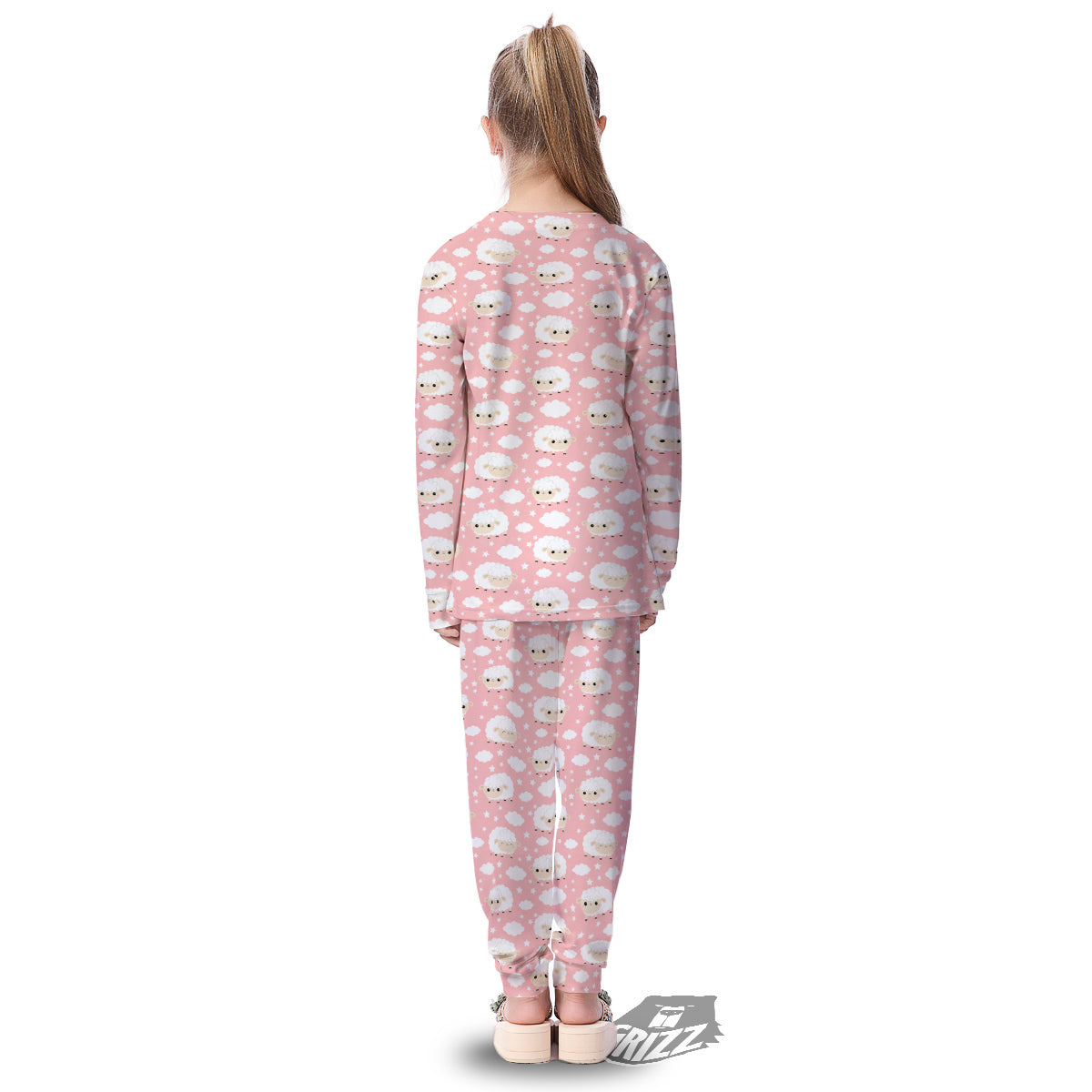 Sheep Cute Print Pattern Kid's Pajamas-grizzshop
