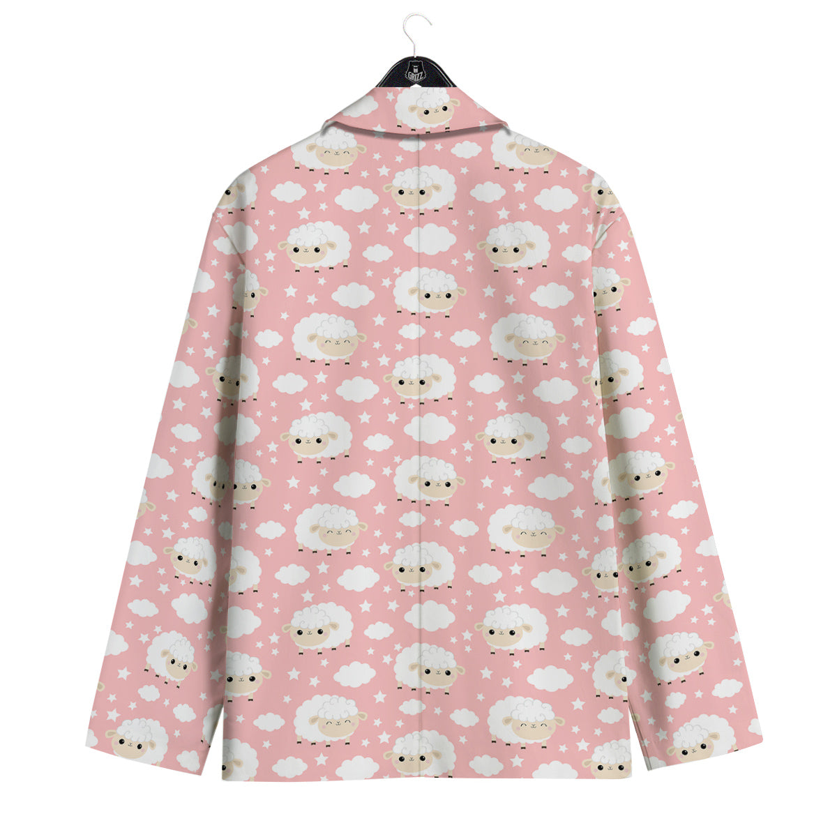 Sheep Cute Print Pattern Men's Sport Coat-grizzshop