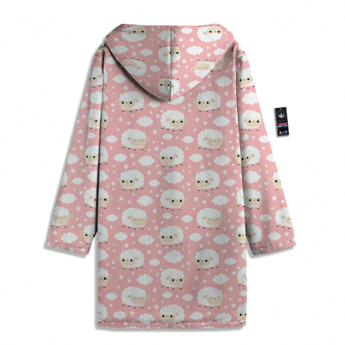 Sheep Cute Print Pattern Men's Windbreaker Jacket-grizzshop