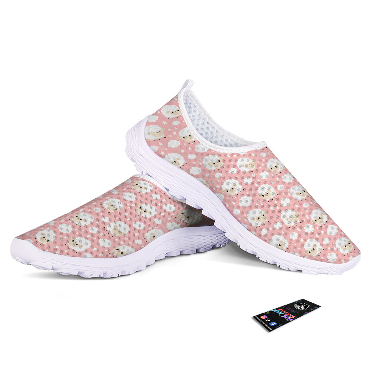 Sheep Cute Print Pattern Nurse Shoes-grizzshop