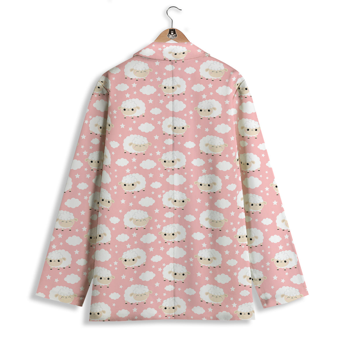 Sheep Cute Print Pattern Women's Blazer-grizzshop