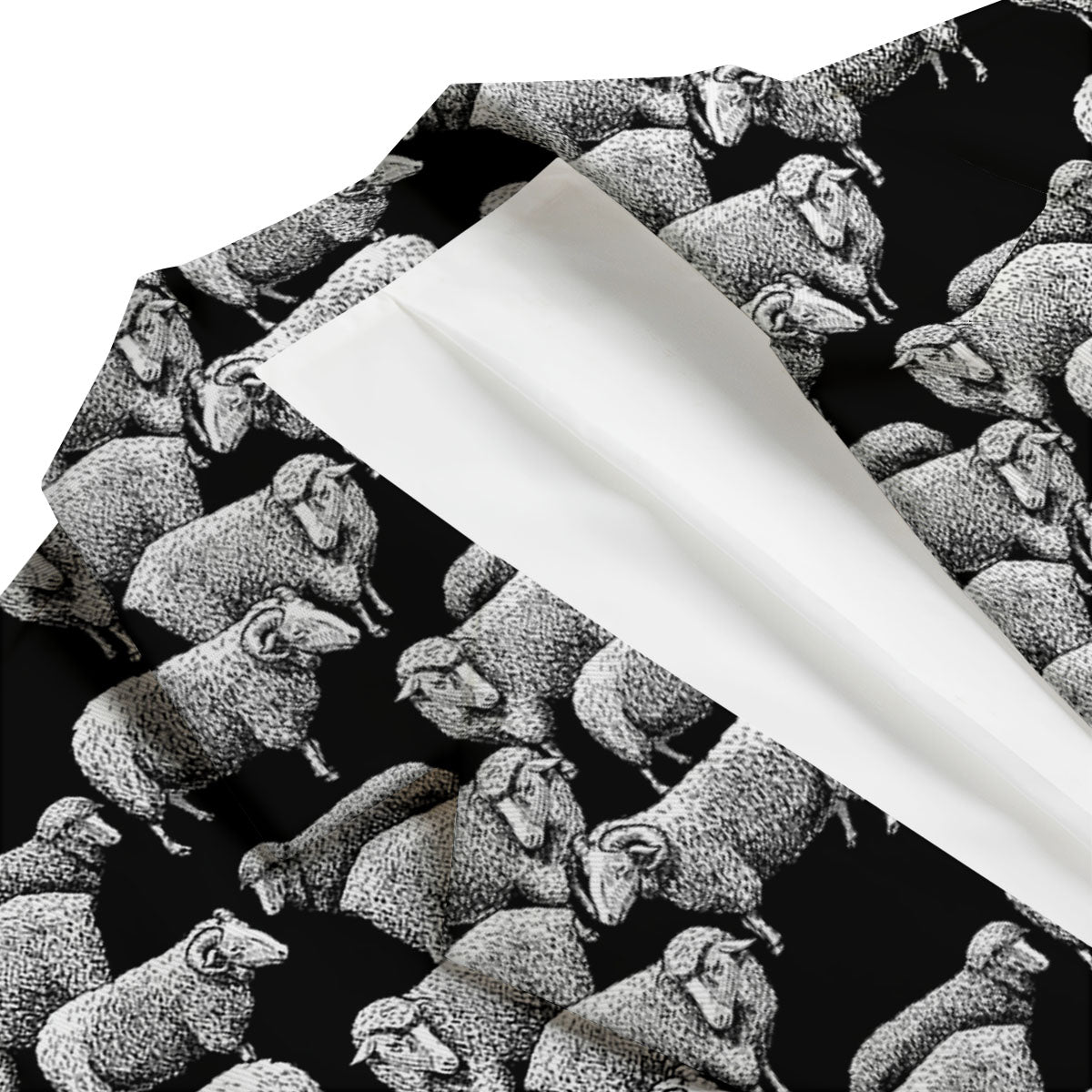 Sheep Doodle Print Pattern Men's Blazer-grizzshop