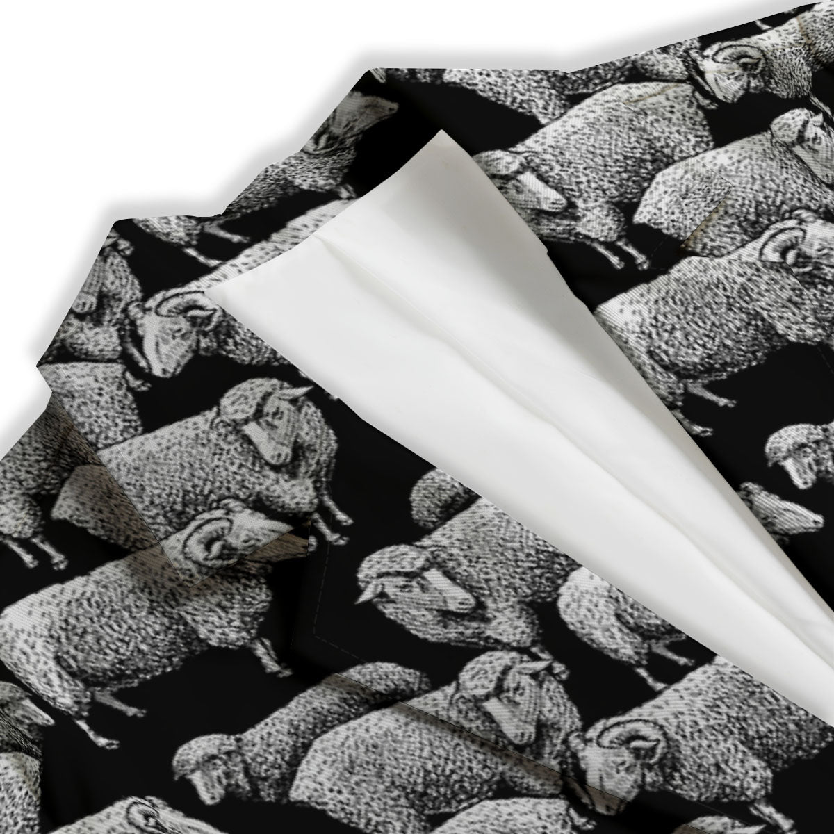 Sheep Doodle Print Pattern Women's Blazer-grizzshop