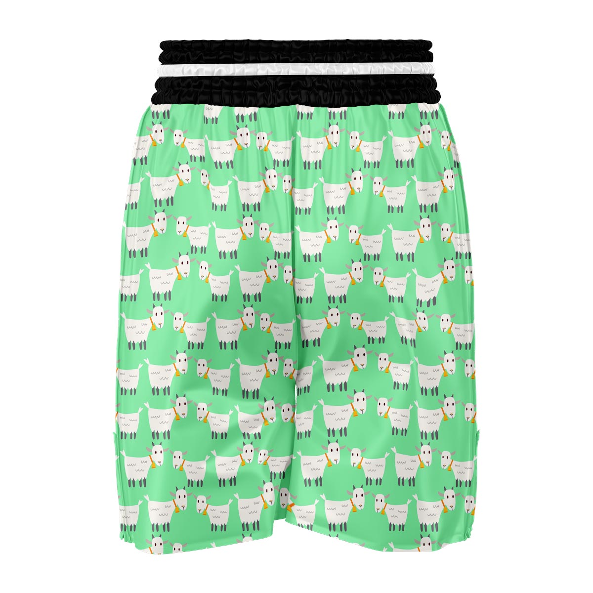 Sheep Goat Print Pattern Boxing Shorts-grizzshop